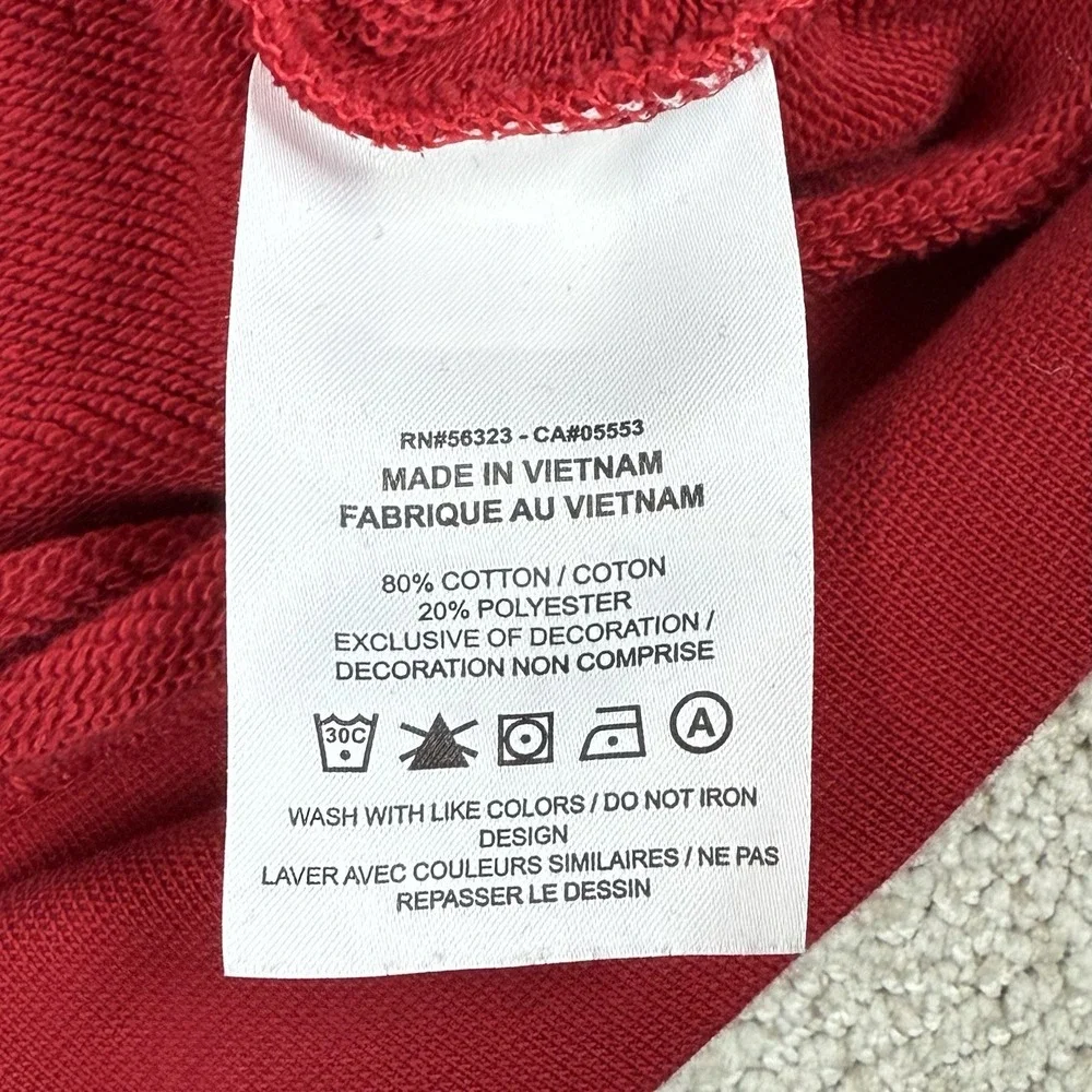 Nike Air Jordan Men's Small Red Jump Man Crew Neck Sweatshirt DA7194-677